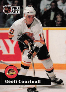1991-92 Pro Set French Hockey Geoff Courtnall #245