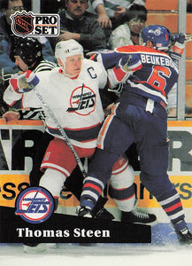 1991-92 Pro Set Hockey Thomas Steen #271
