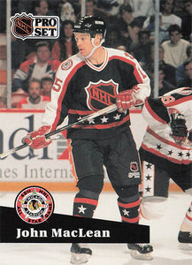 1991-92 Pro Set French Hockey John MacLean #307
