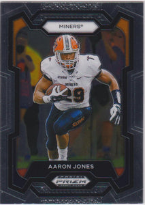 2024 Panini Prizm Draft Picks Football Aaron Jones #49