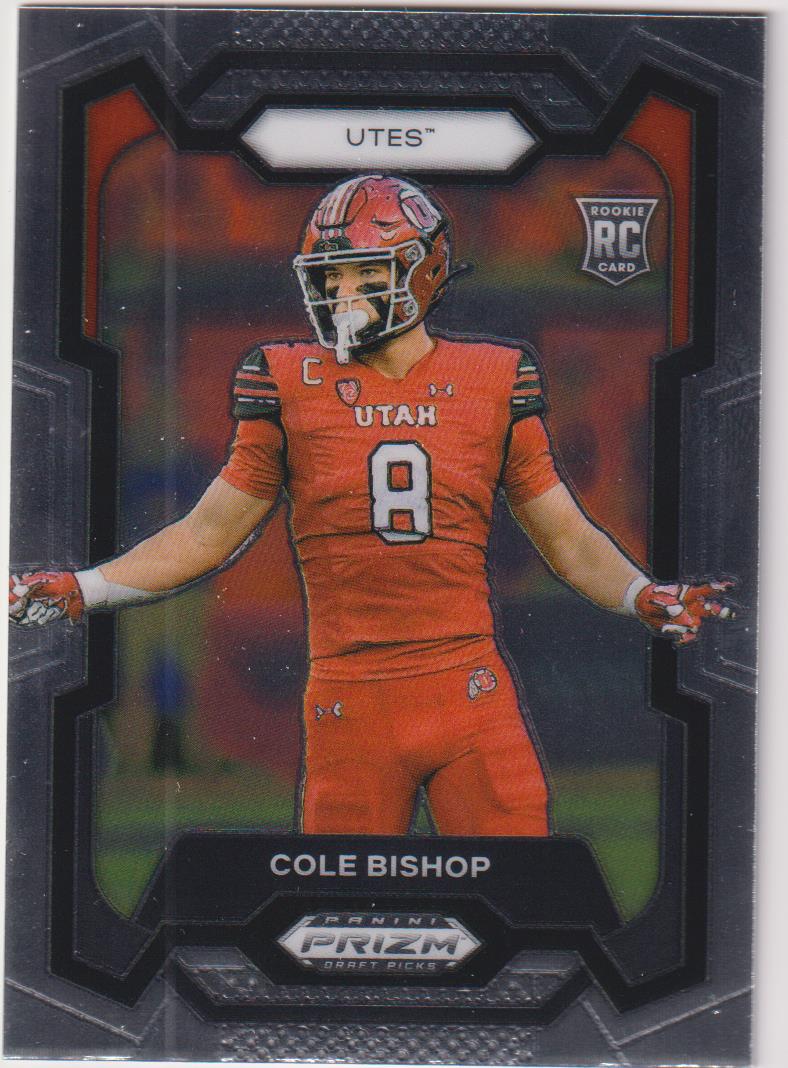 2024 Panini Prizm Draft Picks Football Cole Bishop #179