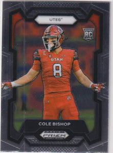 2024 Panini Prizm Draft Picks Football Cole Bishop #179
