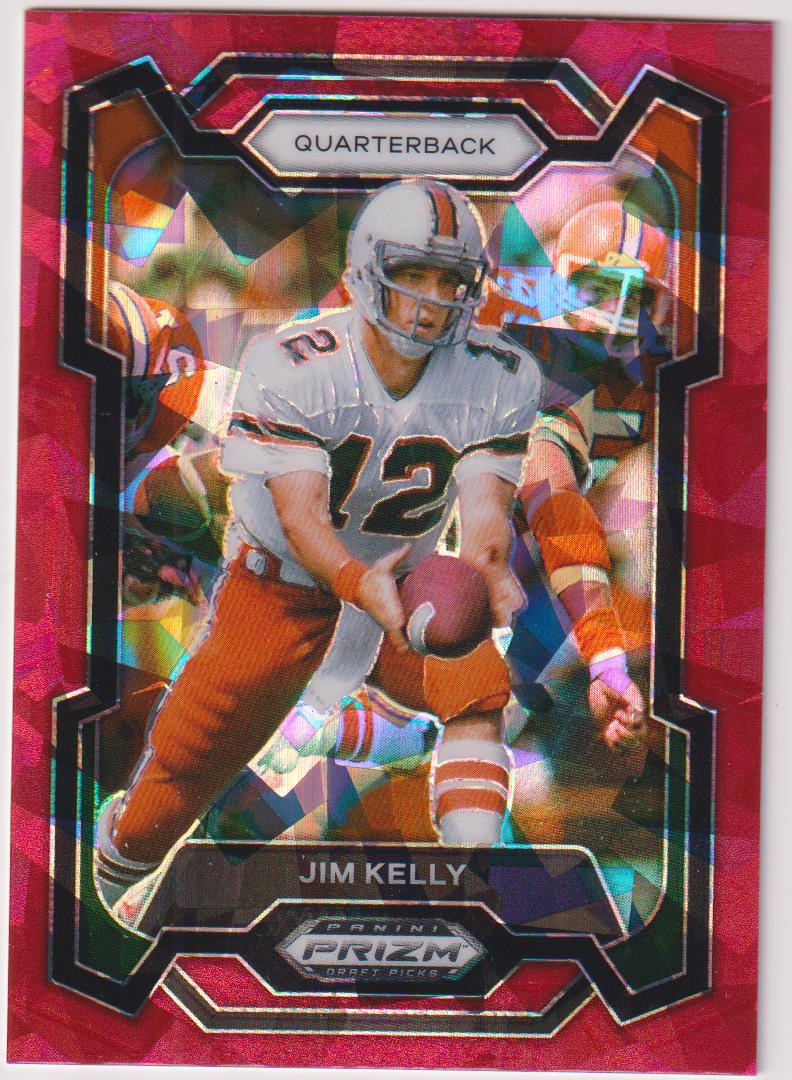 2024 Panini Prizm Draft Picks Football Red Ice Jim Kelly #9