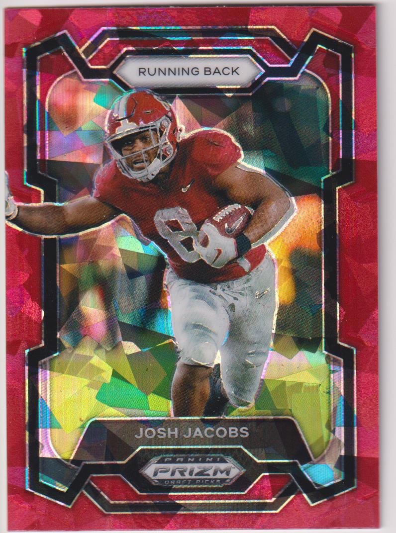 2024 Panini Prizm Draft Picks Football Red Ice Josh Jacobs #67