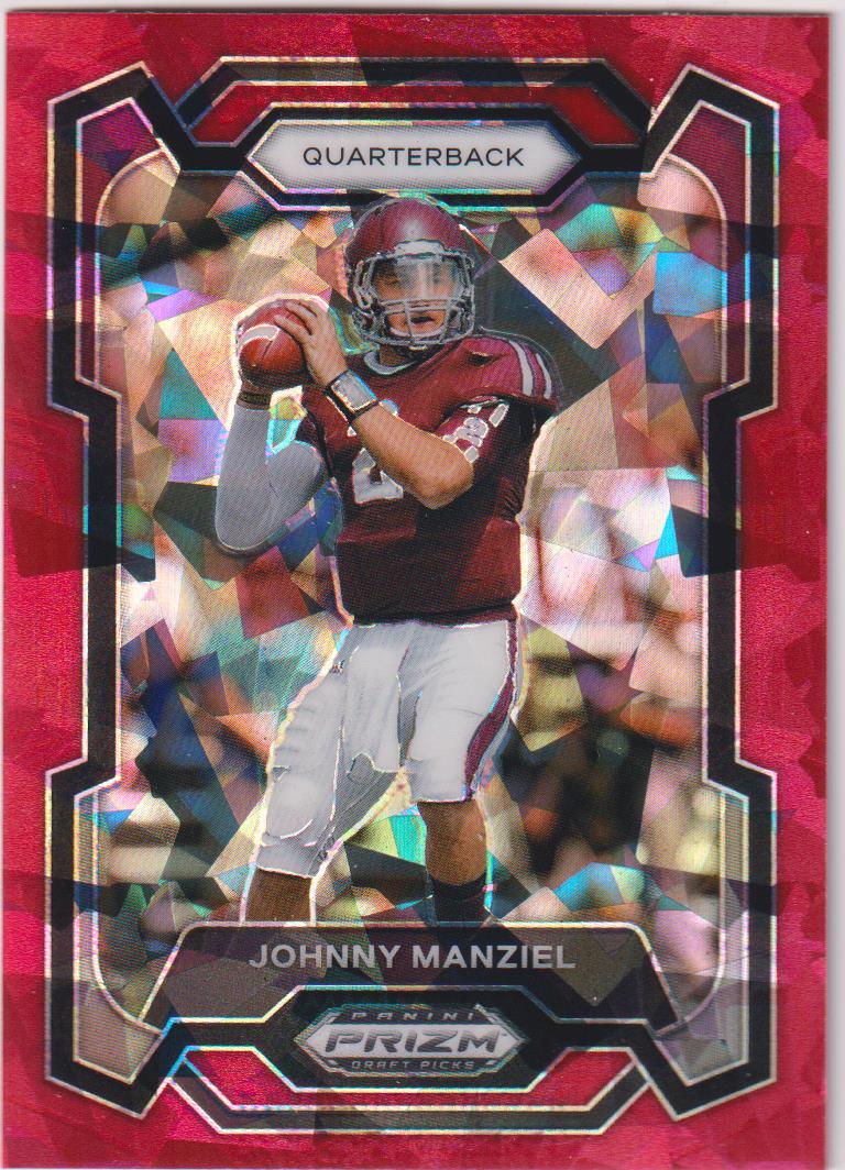 2024 Panini Prizm Draft Picks Football Red Ice Johnny Manziel #27