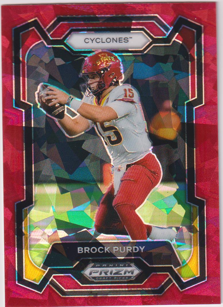 2024 Panini Prizm Draft Picks Football Red Ice Brock Purdy #97