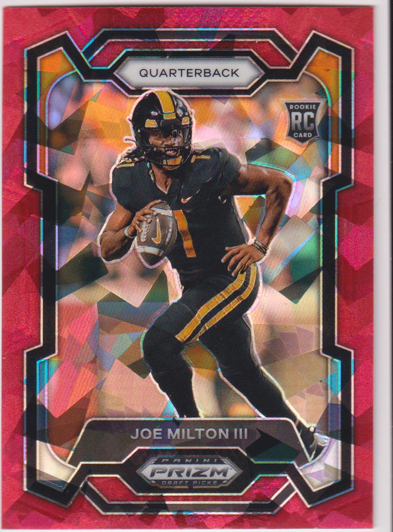 2024 Panini Prizm Draft Picks Football Red Ice Joe Milton III #157