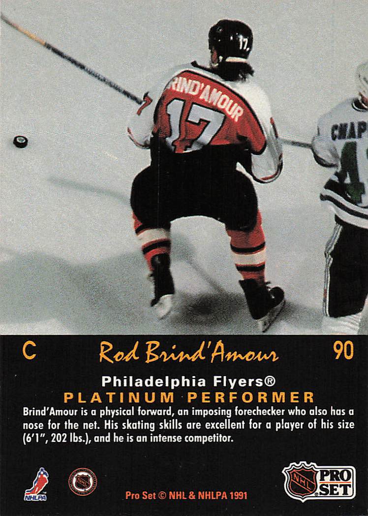 1991-92 Pro Set Platinum Hockey Rod Brind'Amour #90