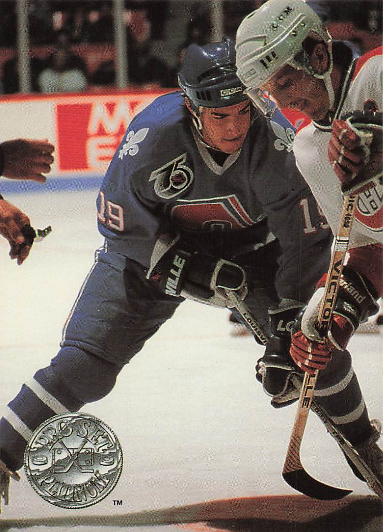 1991-92 Pro Set Platinum Hockey Joe Sakic #102