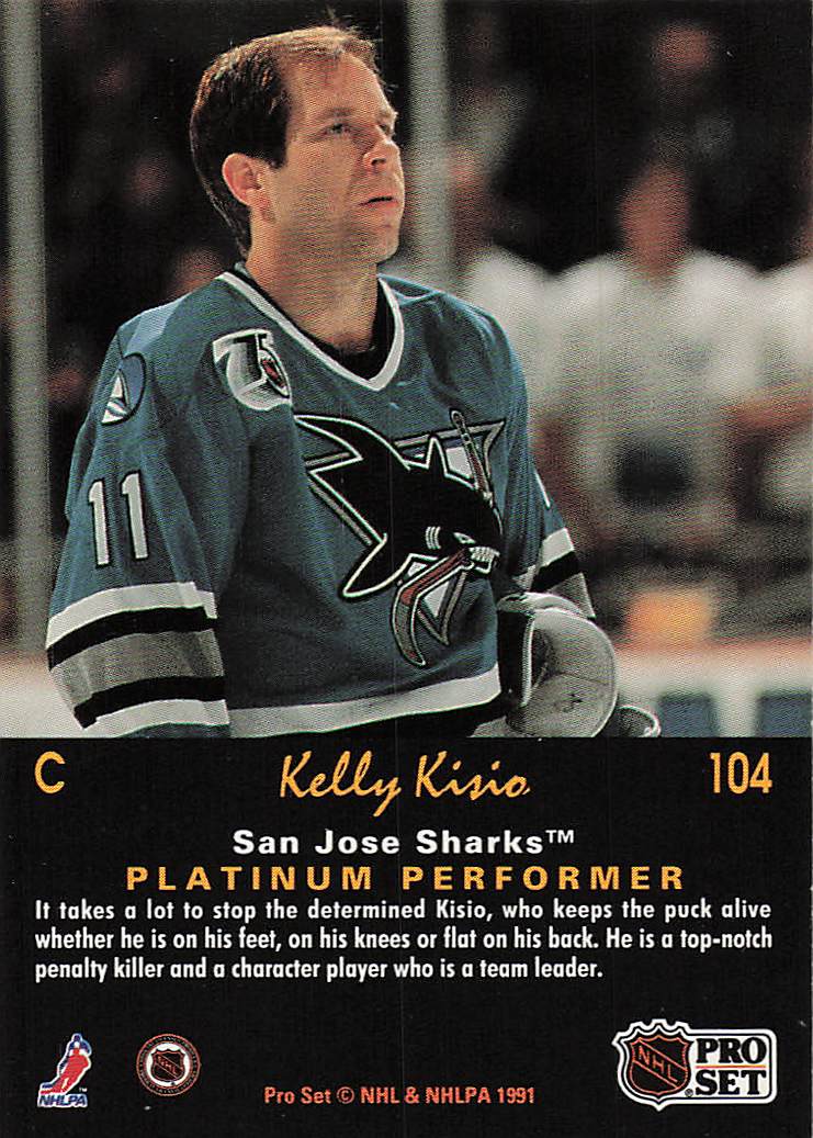 1991-92 Pro Set Platinum Hockey Kelly Kisio #104