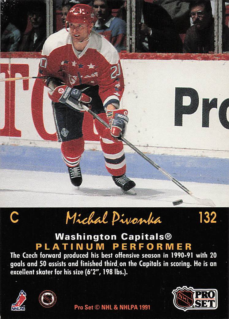 1991-92 Pro Set Platinum Hockey Michal Pivonka #132