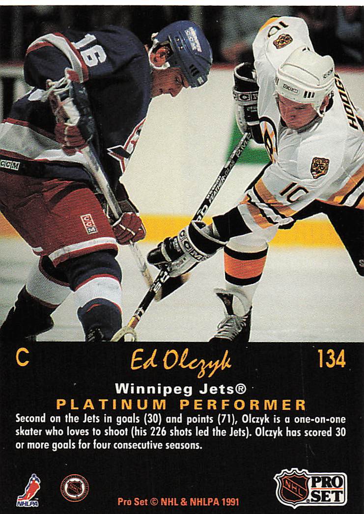 1991-92 Pro Set Platinum Hockey Ed Olczyk #134