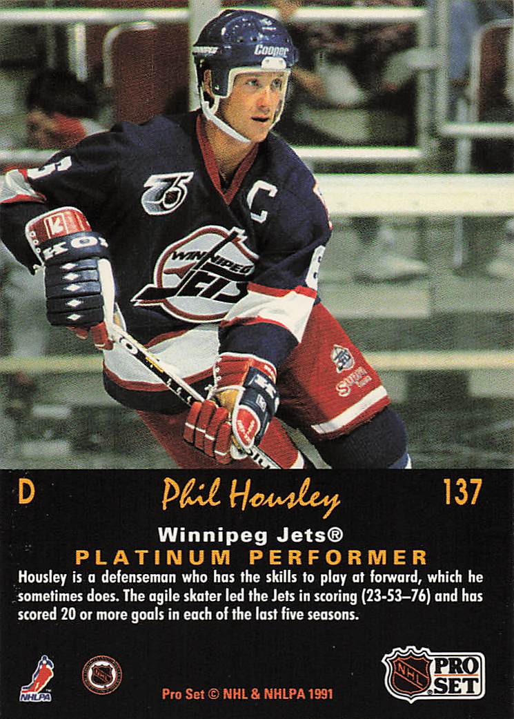 1991-92 Pro Set Platinum Hockey Phil Housley #137