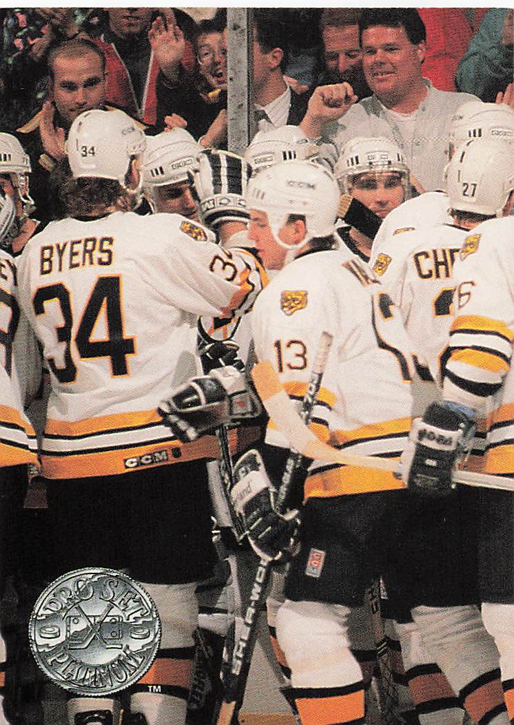 1991-92 Pro Set Platinum Hockey Boston Bruins #140