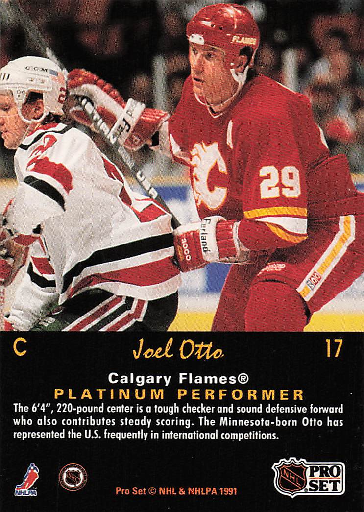 1991-92 Pro Set Platinum Hockey Joel Otto #17