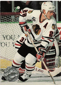 1991-92 Pro Set Platinum Hockey Steve Larmer #28