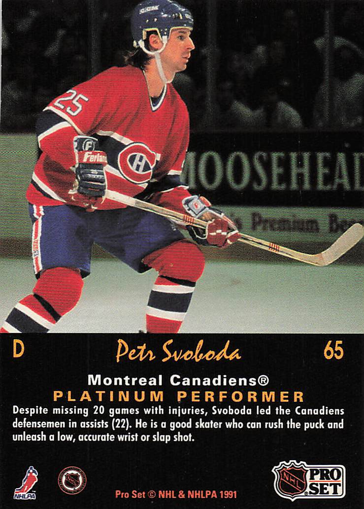 1991-92 Pro Set Platinum Hockey Petr Svoboda #65