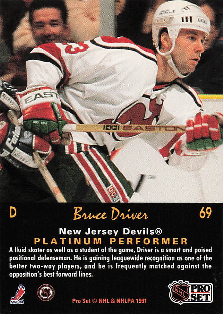 1991-92 Pro Set Platinum Hockey Bruce Driver #69