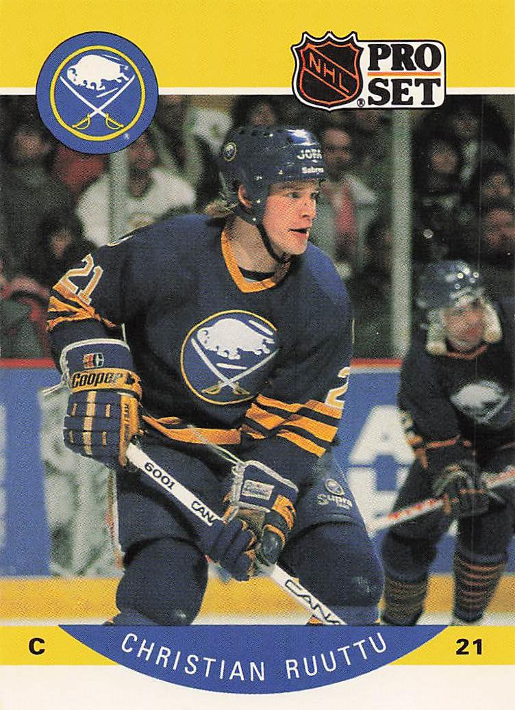 1990-91 Pro Set Hockey Christian Ruuttu #29