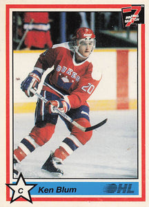 1990-91 7th Inning Sketch OHL Hockey Ken Blum #202
