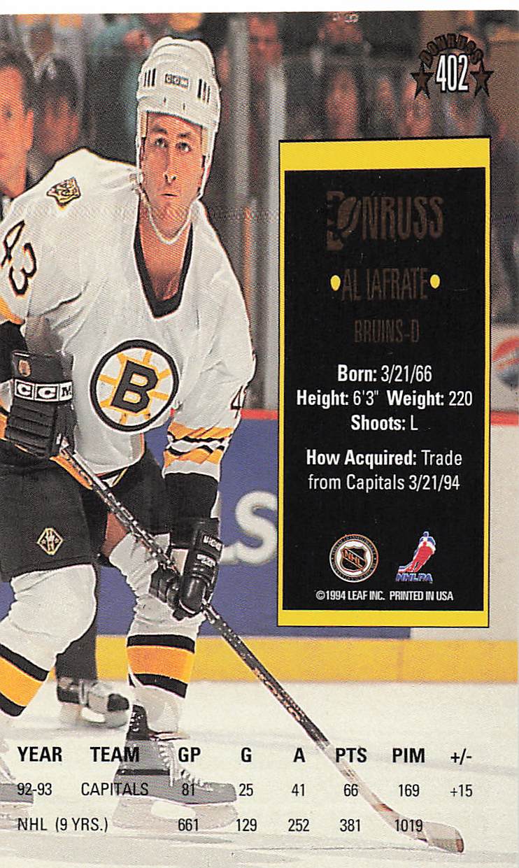 1993-94 Donruss Hockey Al Iafrate #402