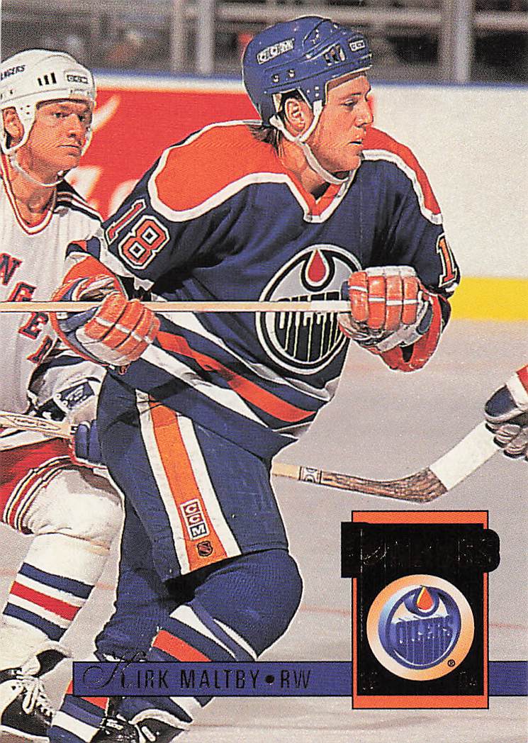 1993-94 Donruss Hockey Kirk Maltby #428 Rookie