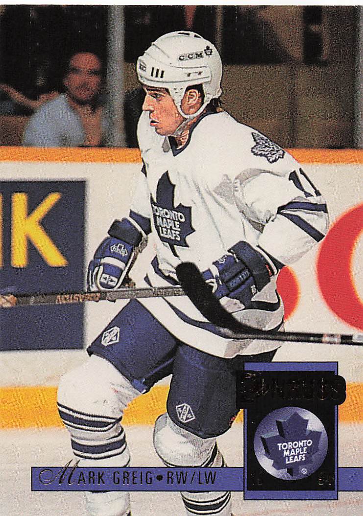 1993-94 Donruss Hockey Mark Greig #495