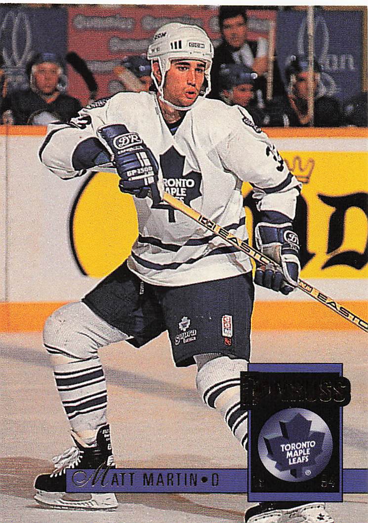 1993-94 Donruss Hockey Matt Martin #497 Rookie
