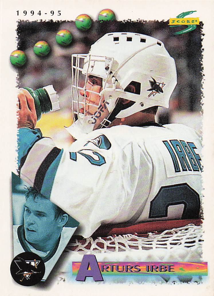 1994-95 Score Hockey Arturs Irbe #10