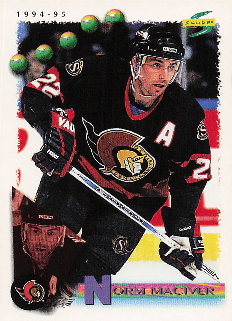 1994-95 Score Hockey Norm Maciver #24