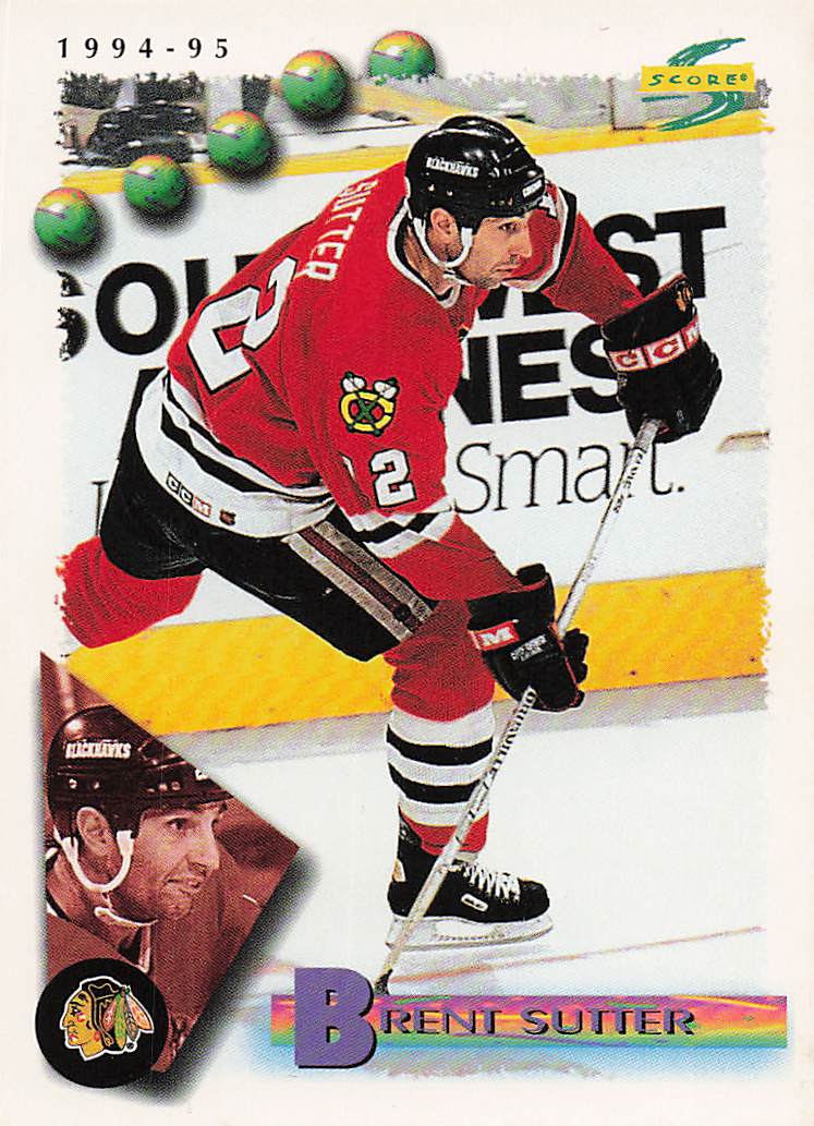 1994-95 Score Hockey Brent Sutter #32