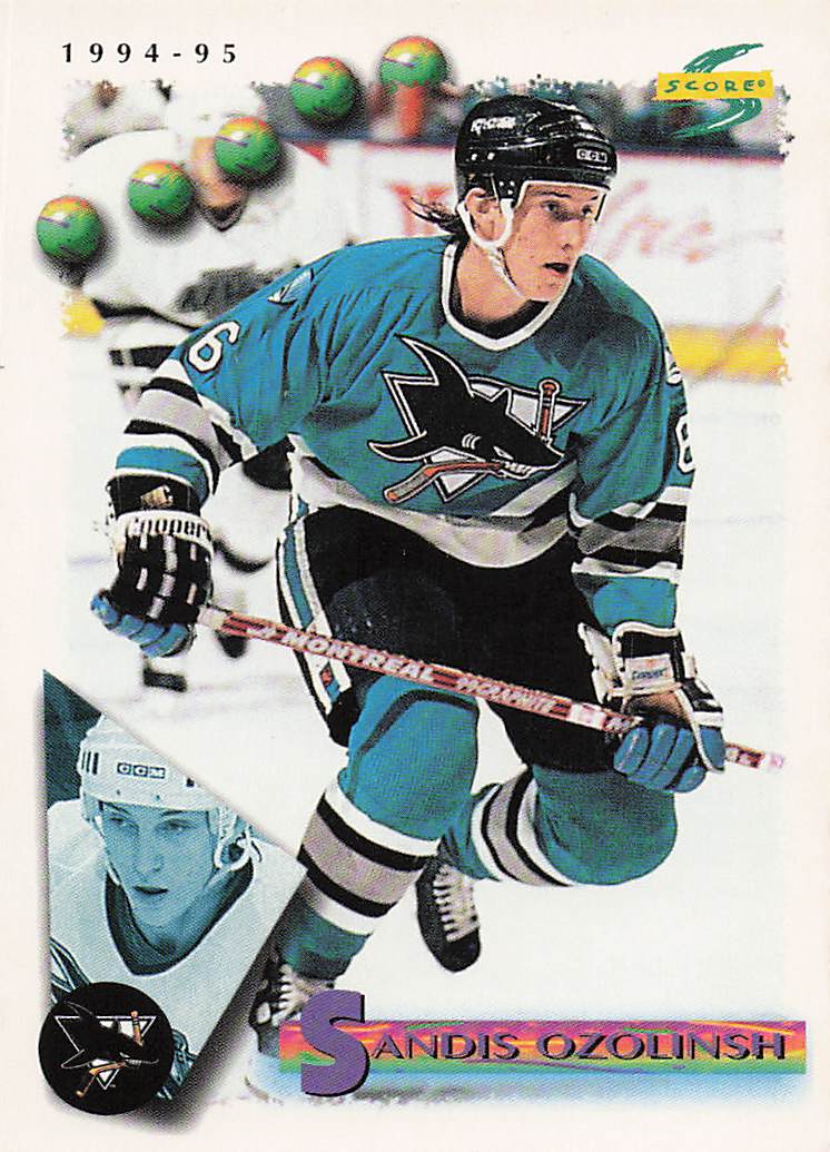 1994-95 Score Hockey Sandis Ozolinsh #36