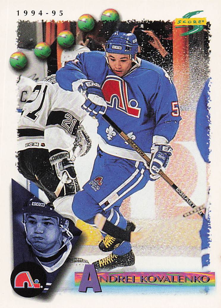 1994-95 Score Hockey Andrei Kovalenko #39