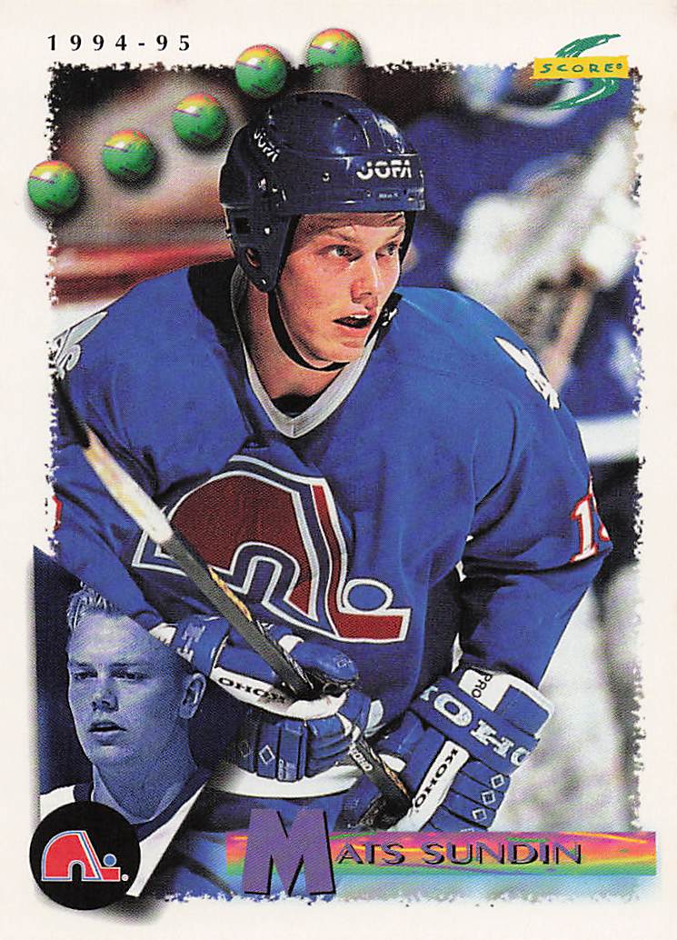 1994-95 Score Hockey Mats Sundin #89