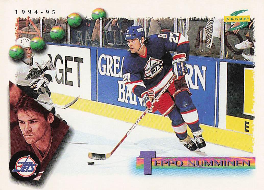 1994-95 Score Hockey Teppo Numminen #91