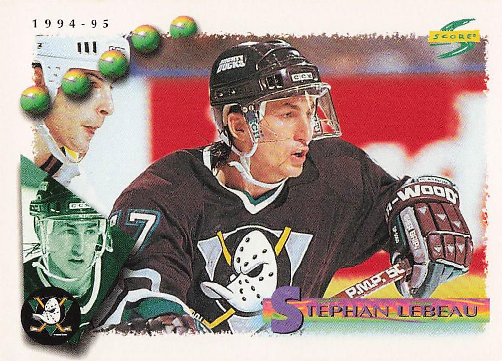 1994-95 Score Hockey Stephan Lebeau #128