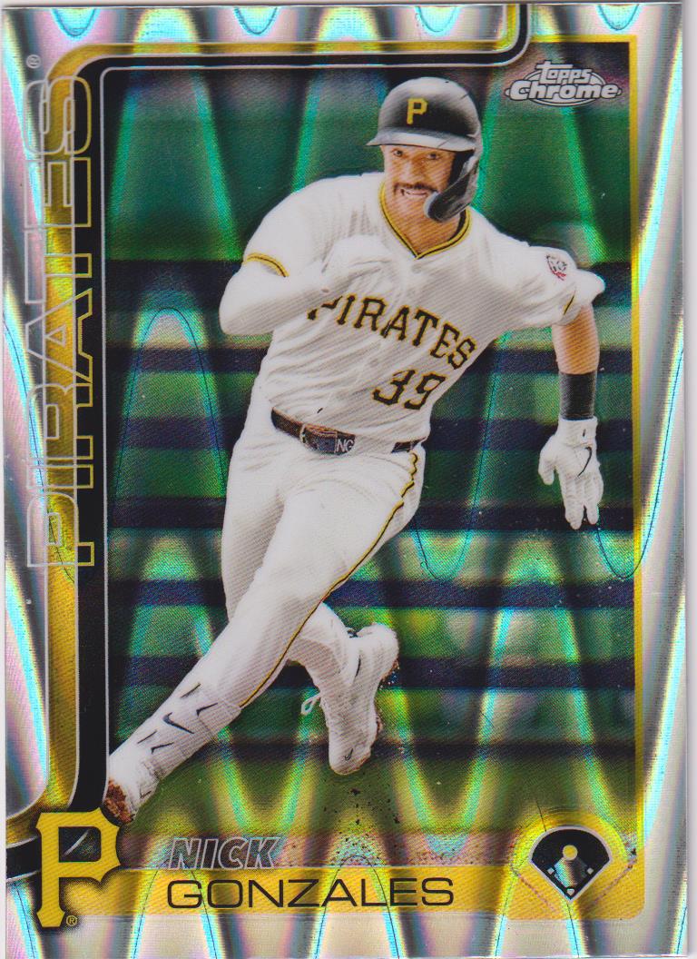 2025 Topps Chrome Baseball Raywave Refractors Nick Gonzales #222