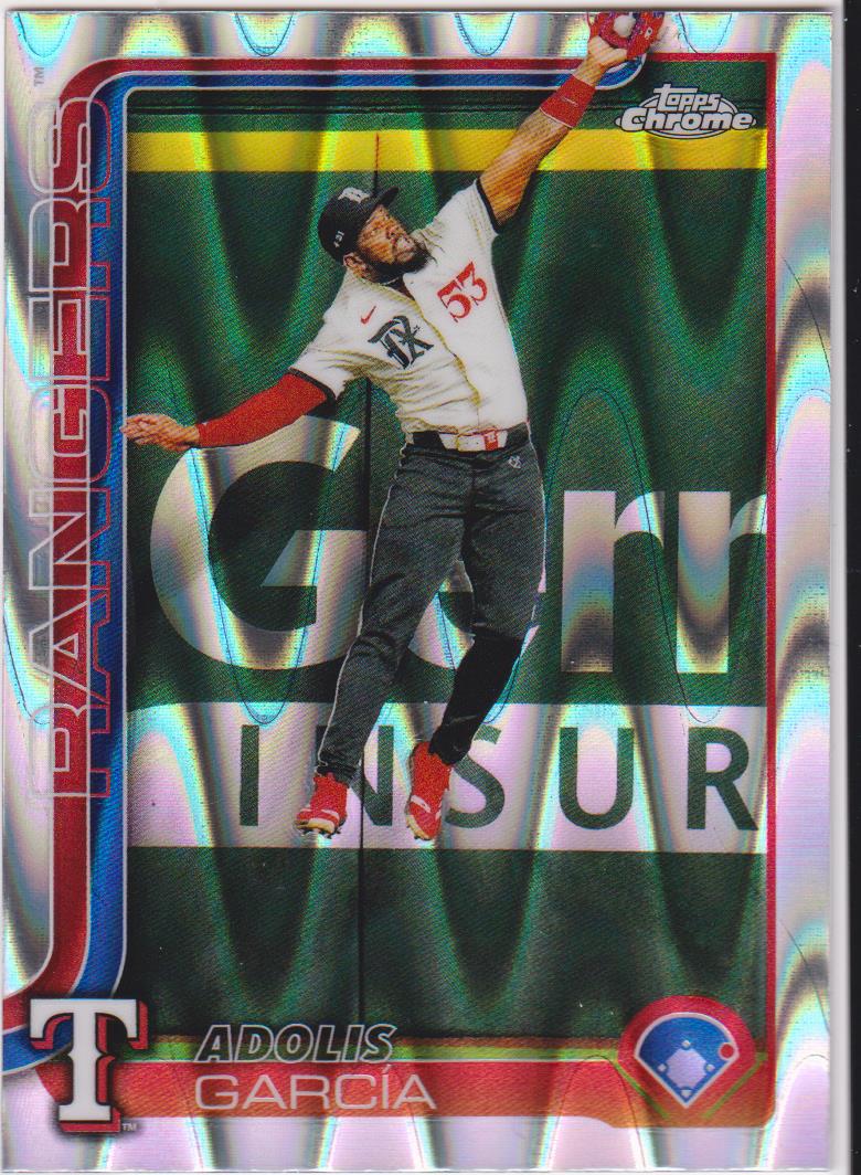 2025 Topps Chrome Baseball Raywave Refractors Adolis García #293
