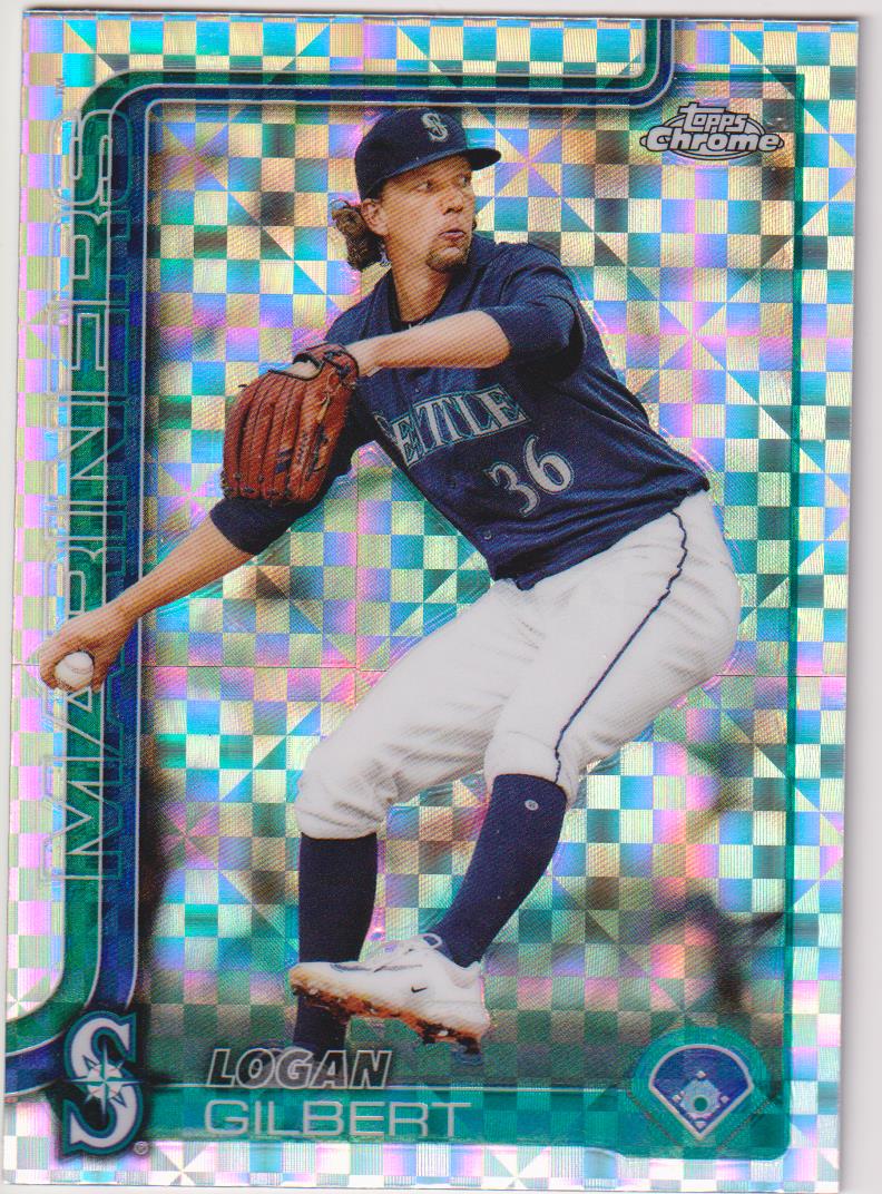 2025 Topps Chrome Baseball X-Fractors Logan Gilbert #11