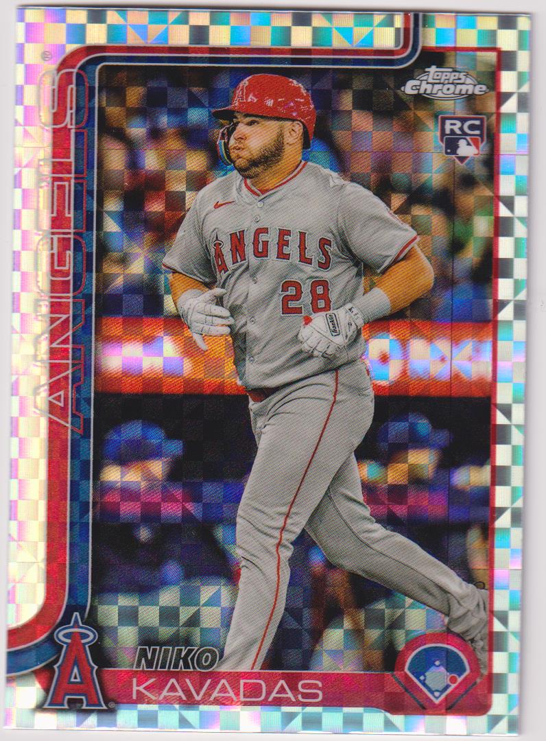 2025 Topps Chrome Baseball X-Fractors Niko Kavadas #20 Rookie