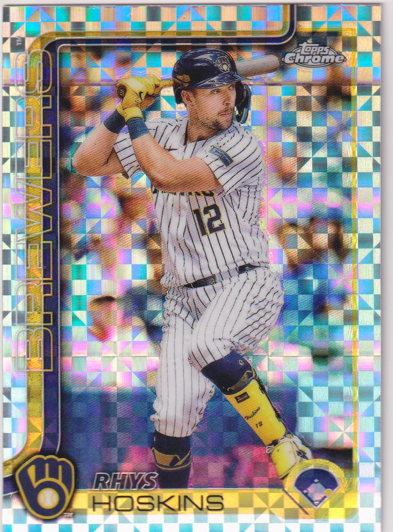 2025 Topps Chrome Baseball X-Fractors Rhys Hoskins #98
