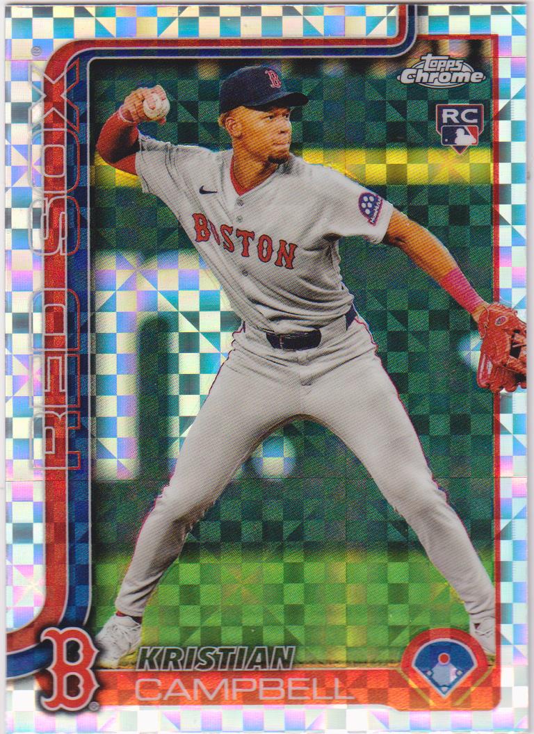 2025 Topps Chrome Baseball X-Fractors Kristian Campbell #171 Rookie