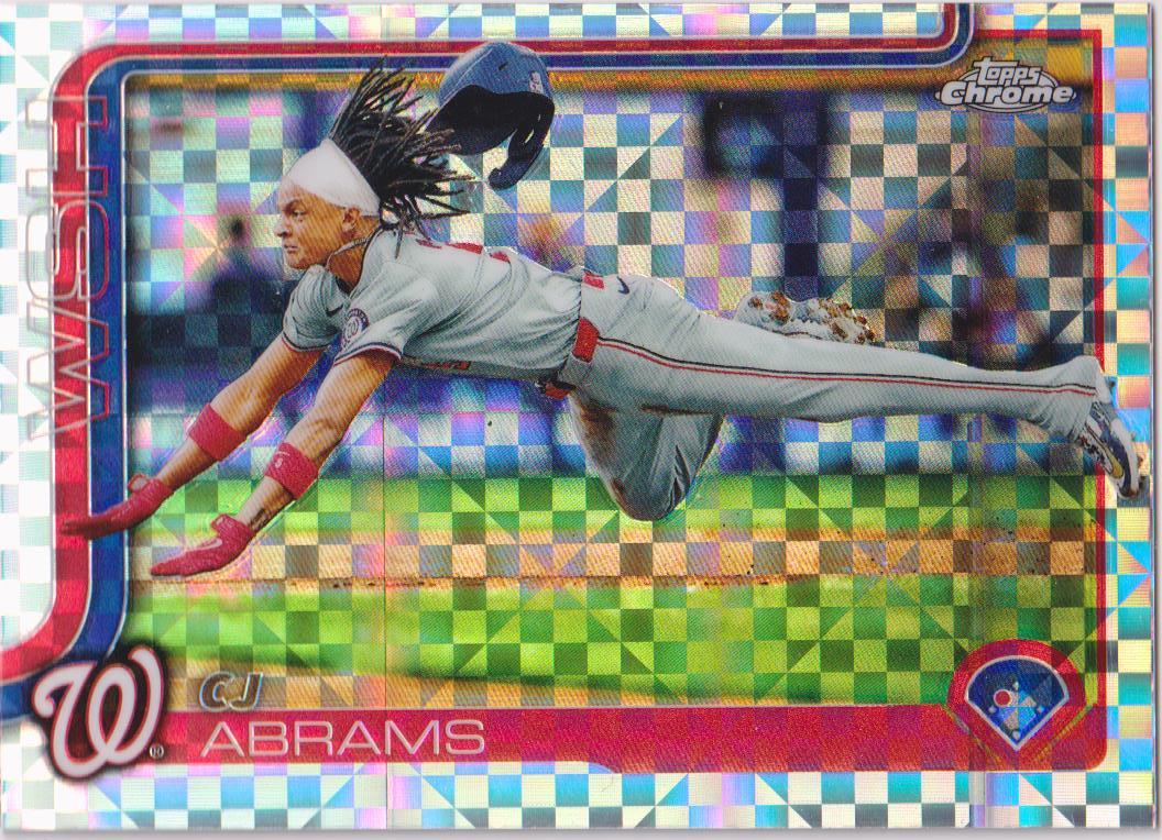 2025 Topps Chrome Baseball X-Fractors CJ Abrams #176