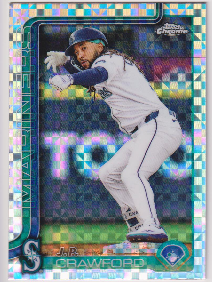 2025 Topps Chrome Baseball X-Fractors J.P. Crawford #181
