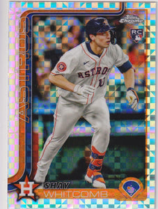 2025 Topps Chrome Baseball X-Fractors Shay Whitcomb #251 Rookie
