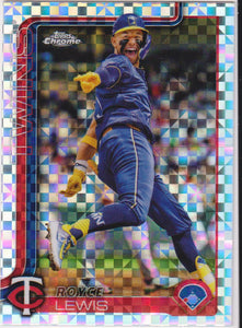 2025 Topps Chrome Baseball X-Fractors Royce Lewis #254