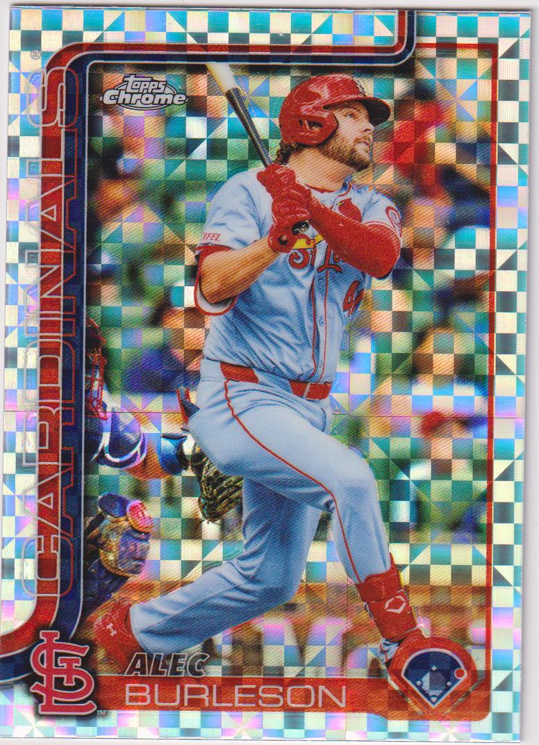 2025 Topps Chrome Baseball X-Fractors Alec Burleson #281