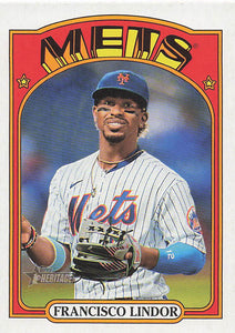 2021 Topps Heritage Baseball  Francisco Lindor #501
