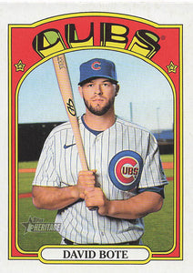 2021 Topps Heritage Baseball  David Bote #506