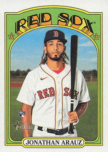 2021 Topps Heritage Baseball Jonathan Arauz #517 RC